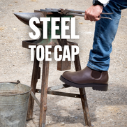 Detroit Steel Toe Cap Work Boots - Brown