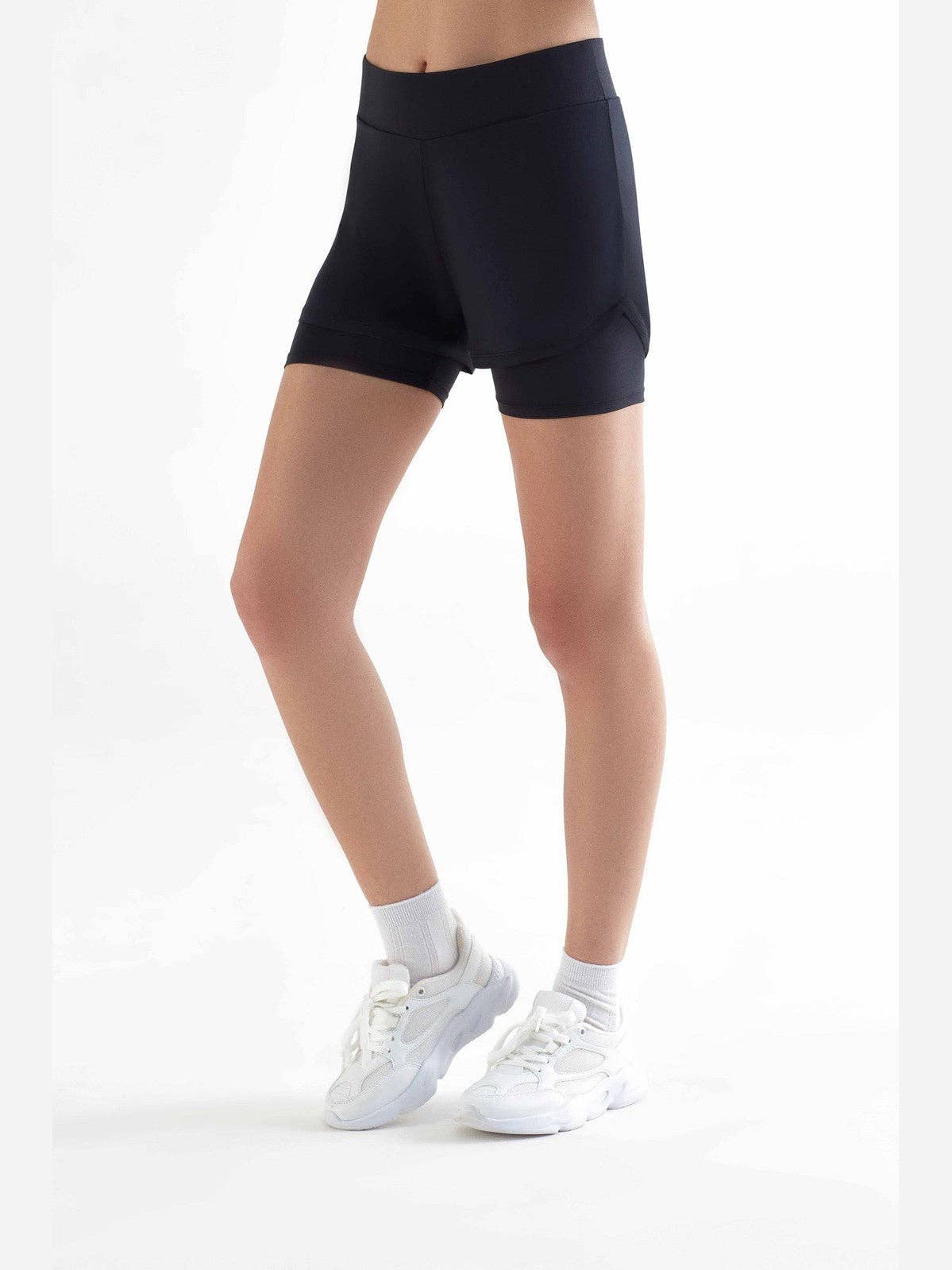 Double Layer Sports Shorts: Women's