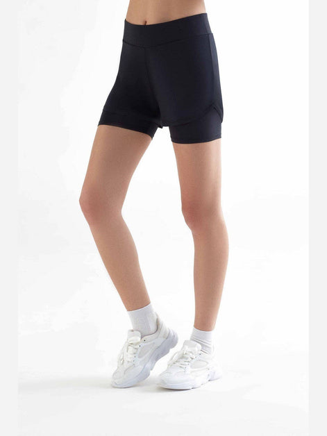 Double Layer Sports Shorts: Women's