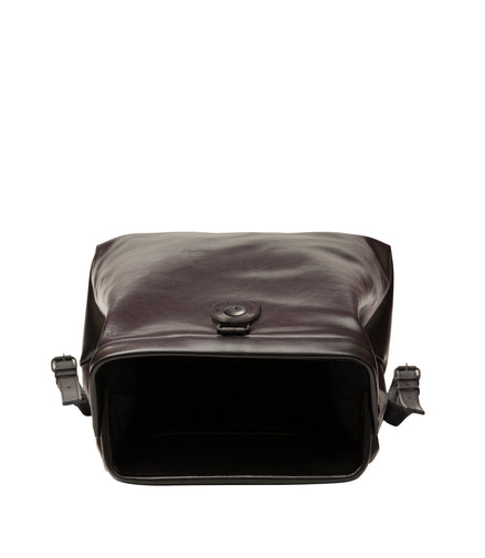 Black Leather Backpack - Medium & Large Size