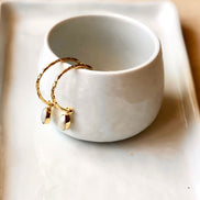 Hydra Gold and Pearl Hoops