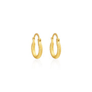 Medusa Gold Snake Scale Hoops