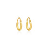 Medusa Gold Snake Scale Hoops