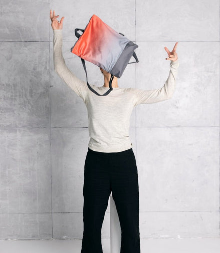 Faux Leather Backpack - Salmon