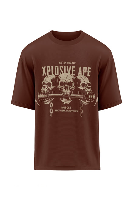 XAPE Feast of Force Oversized Tee - Chocolate