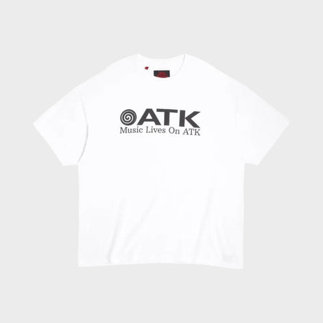 Music Lives On ATK Tee White Black