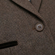 IMW-02 - Women's Oak Tweed Herringbone Blazer Waistcoat