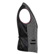 IMW-03 - Women's Grey Tweed Herringbone Blazer Waistcoat