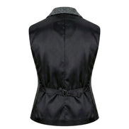 IMW-03 - Women's Grey Tweed Herringbone Blazer Waistcoat