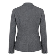 IMW-03 - Women's Grey Tweed Herringbone Blazer Waistcoat