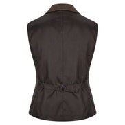 IMW-04 - Women's Brown Tweed Herringbone Blazer Waistcoat