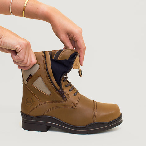 Kentucky Storm Waterproof Jodhpur Boots - Mocha