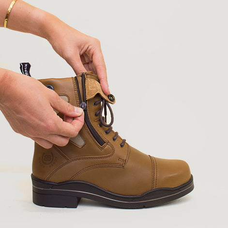 Kentucky Storm Waterproof Jodhpur Boots - Mocha