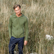 Fairtrade Organic Zipped T-Shirt Hoodie: Unisex