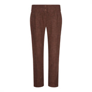 WS-12 - Women's Tweed Suit Blazer Trousers Waistcoat Herringbone Wool Rust Brown