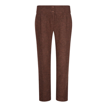 WS-12 - Women's Tweed Suit Blazer Trousers Waistcoat Herringbone Wool Rust Brown