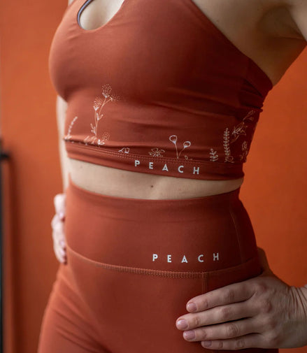 Sports Bra 'Wildflowers' Brown