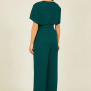 Mela Green Batwing Stretch Jumpsuit