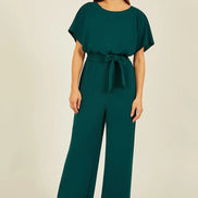 Mela Green Batwing Stretch Jumpsuit