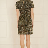 Yumi Gold Sequin Tunic Dress