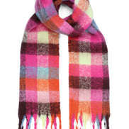 Yumi Colour Block Super Fluffy Scarf