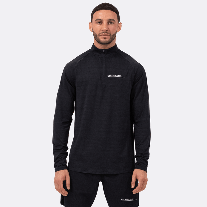 Men's Comet Black 1/4 Zip Jacket