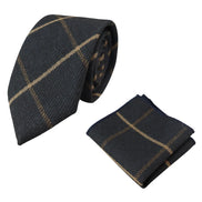 Men's Tweed Herringbone Tie & Pocket Square Set
