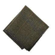 Men's Wool Blend Herringbone Plaid Tweed Tie