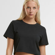 Organic Stretch Cropped T-Shirt: Women's