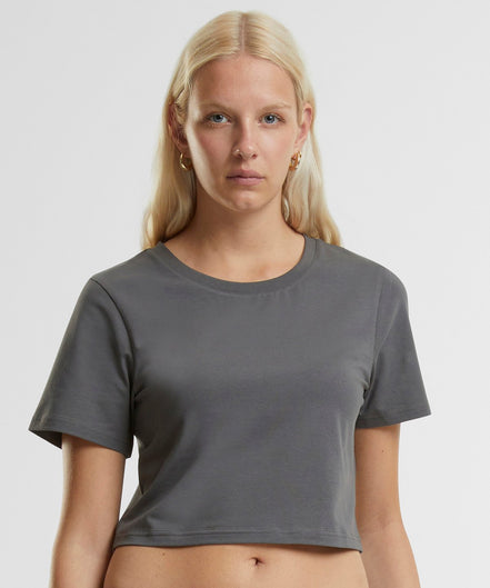 Organic Stretch Cropped T-Shirt: Women's