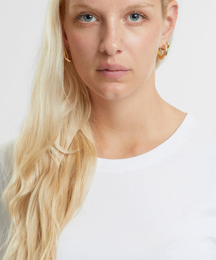 Organic Stretch Cropped T-Shirt: Women's