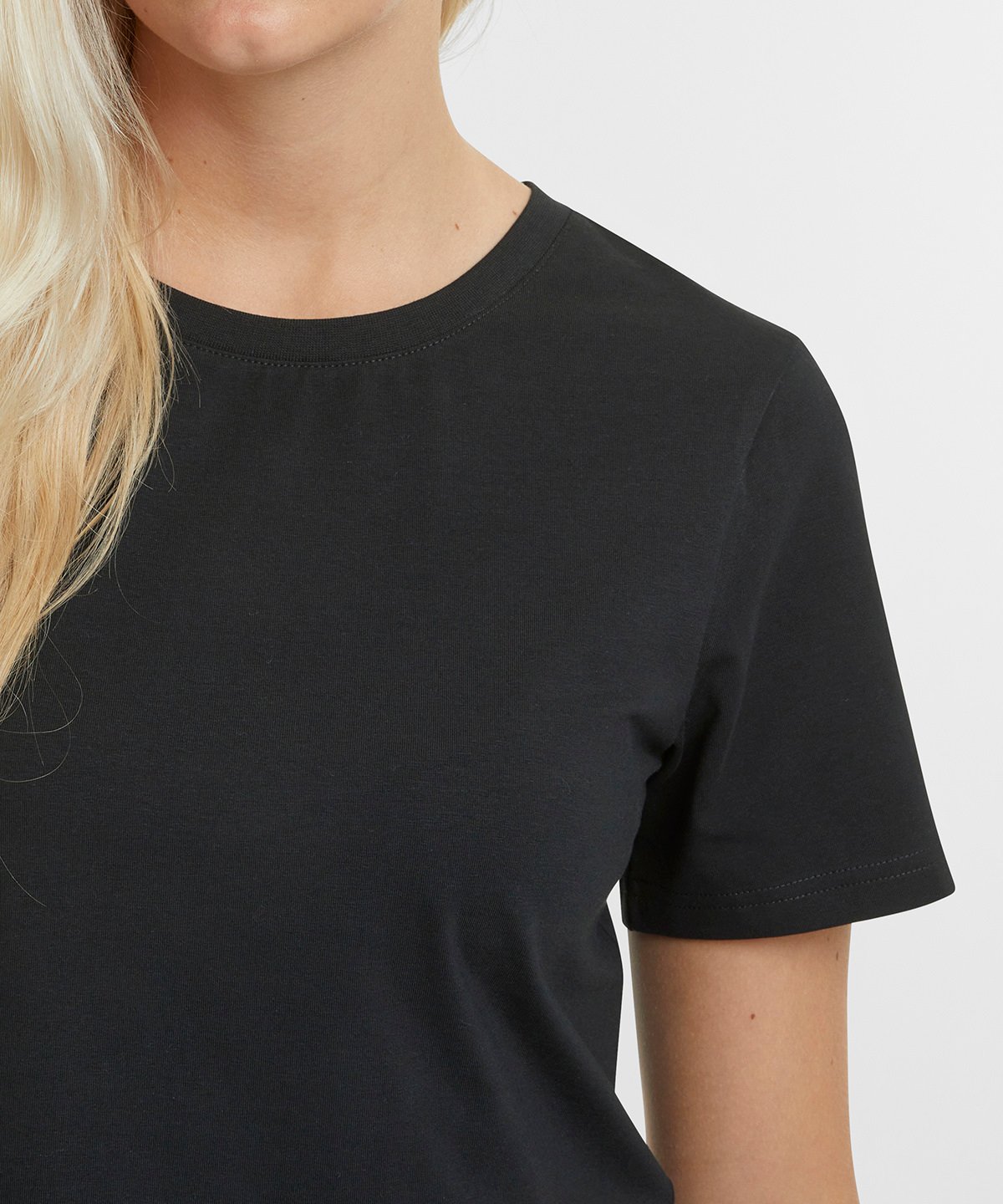 Organic Stretch Cropped T-Shirt: Women's