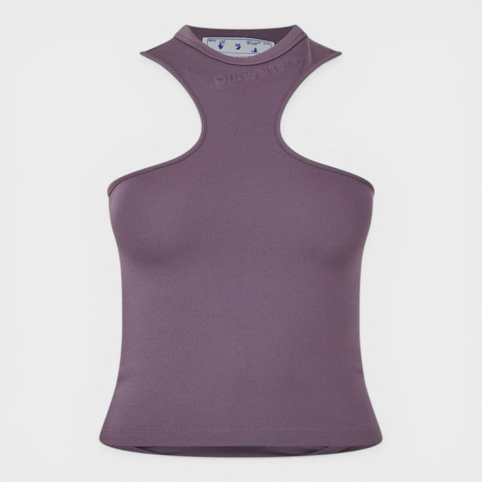Sleek Asymmetric Rowing Top Violet