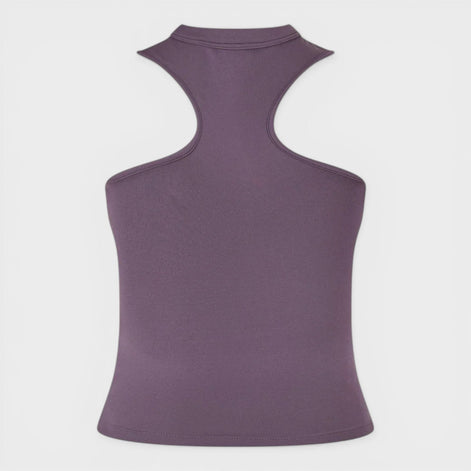 Sleek Asymmetric Rowing Top Violet