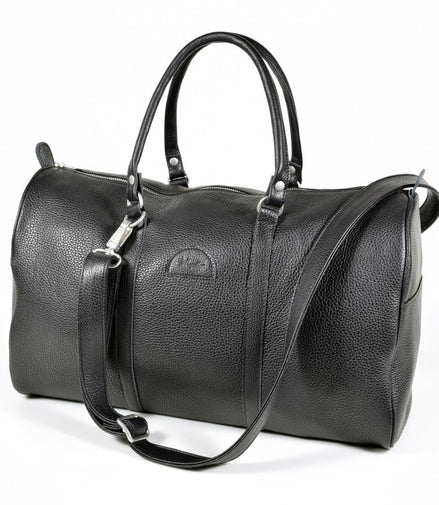 Leather Travel Bag 20L - Black
