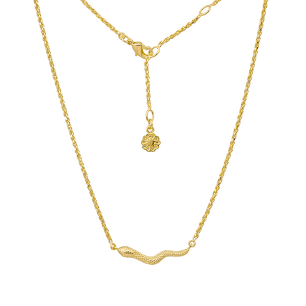 Medusa Reversible Gold Necklace