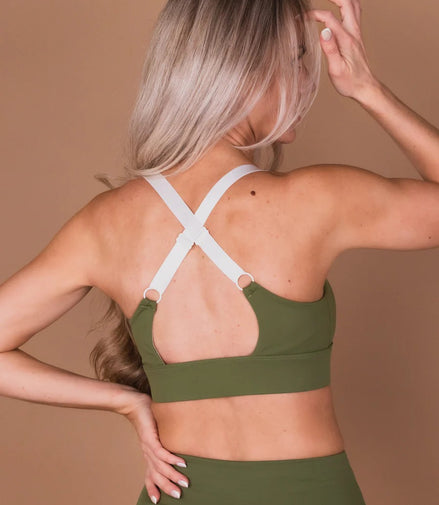 Sports Bra 'Olive Green'