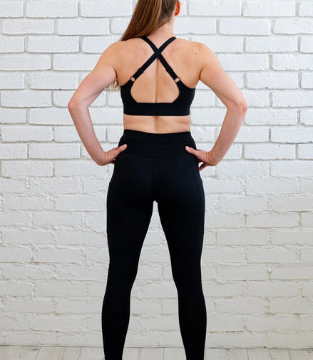 Sports Bra 'Zipper Heaven' Black