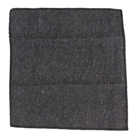 Stz23 - Men's Tie Hankie Tweed Grey Classic Gatsby Peaky Blinders
