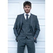 STZ23 - Men's Wool Tweed Suit 3 Piece Authentic 1920s Classic