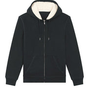 Organic Sherpa Zipped Hooded Sweatshirt: Unisex