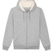 Organic Sherpa Zipped Hooded Sweatshirt: Unisex