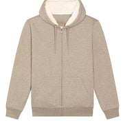 Organic Sherpa Zipped Hooded Sweatshirt: Unisex