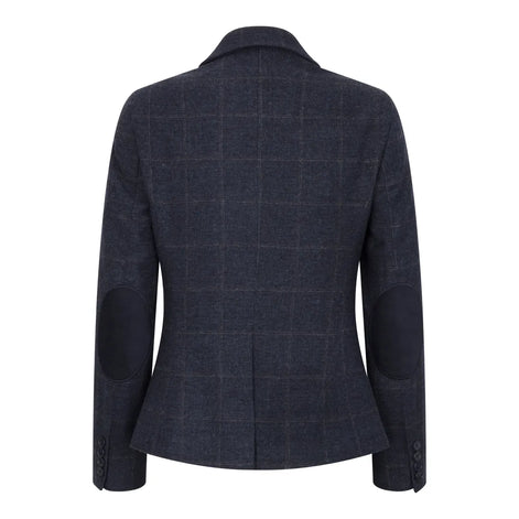 TPSTZ72 - Women's Navy Blue Tweed Blazer Waistcoat