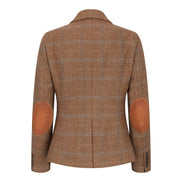 TPSTZ73 - Women's Oak Brown Tweed Blazer Waistcoat