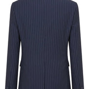 TPW-37 - Women's 3 Piece Navy Blue Pinstripe Suit