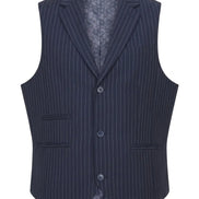 TPW-37 - Women's 3 Piece Navy Blue Pinstripe Suit