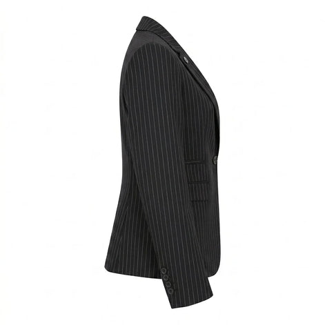 TPW-38 - Women's 3 Piece Black Pinstripe Suit
