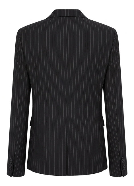 TPW-38 - Women's 3 Piece Black Pinstripe Suit