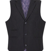 TPW-38 - Women's 3 Piece Black Pinstripe Suit